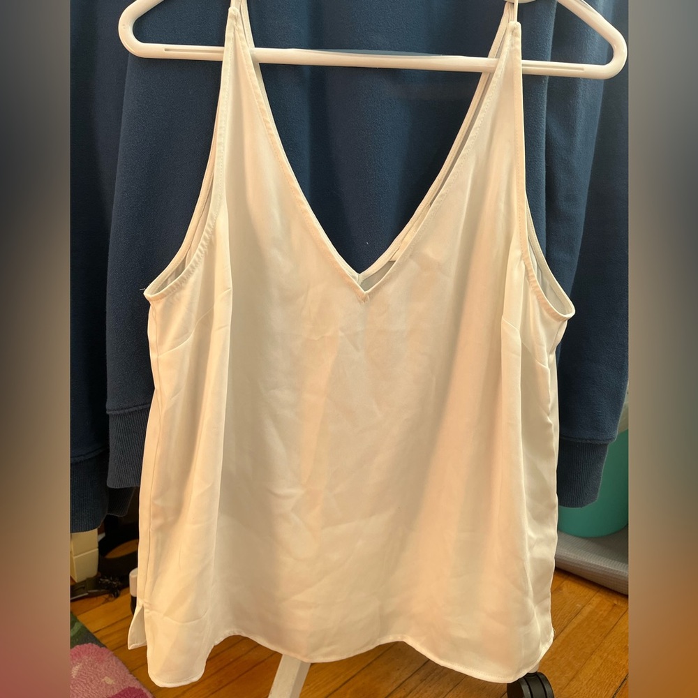 H&M Cream V-Neck Cami Top
